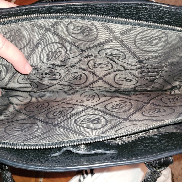 Brighton Black Crocodile and Leather- Handbag Purse / Non SMOKER - with dust bag - Picture 7 of 9